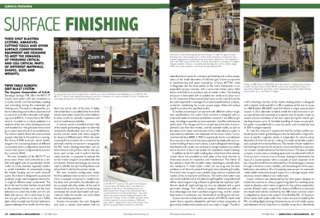 Surface Finishing:Fabricating & Metalworking-Shot Blasting Systems