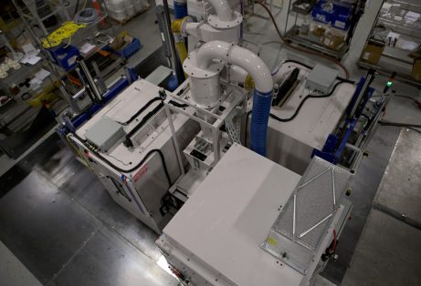 Twin Spindle Automated Grit Blasting Machine for Medical Implants