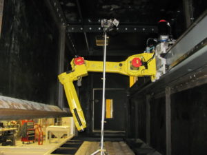 Robot on Rail blast system